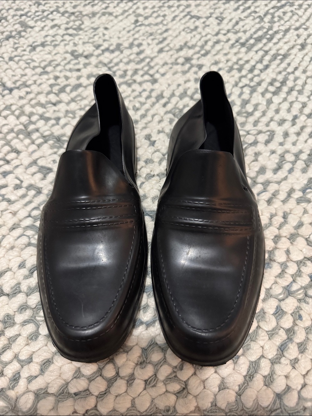 Men's Black rubbers galoshes